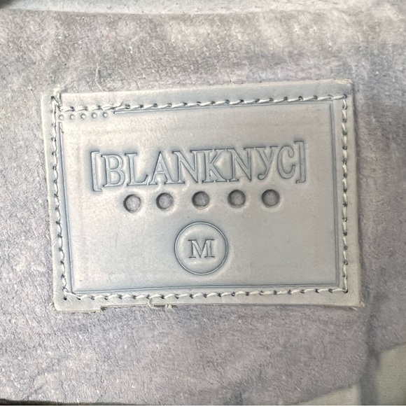 BlankNYC Genuine Suede Moto Jacket - Size Medium - Light Blue - Picture 12 of 17